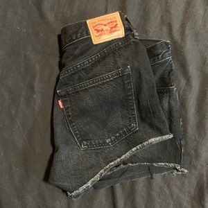 Vintage Levi 501 Denim Shorts | Black
